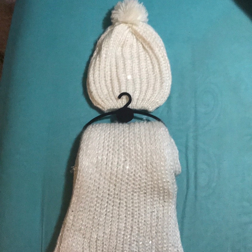 Brand new scarf and Pom Pom beanie set.